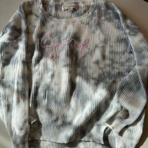 Vintage Havana Women's Tie-Dye Sweater - Black and White